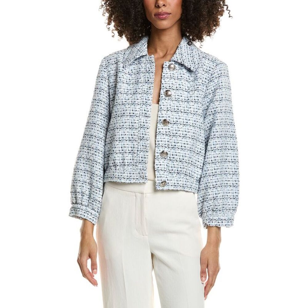 Tyler Böe Womens  Harper Boucle Jacket, Blue